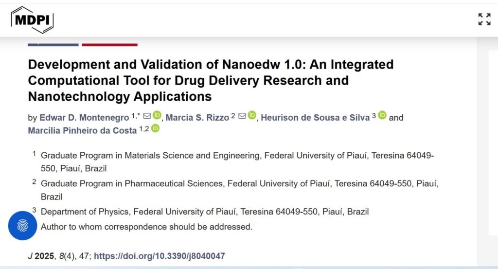 Publicação na  J—Multidisciplinary Scientific