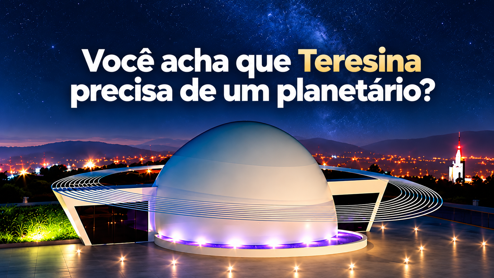 Imagem ilustrativa de planetário utilizada no artigo sobre o Planetário de Teresina